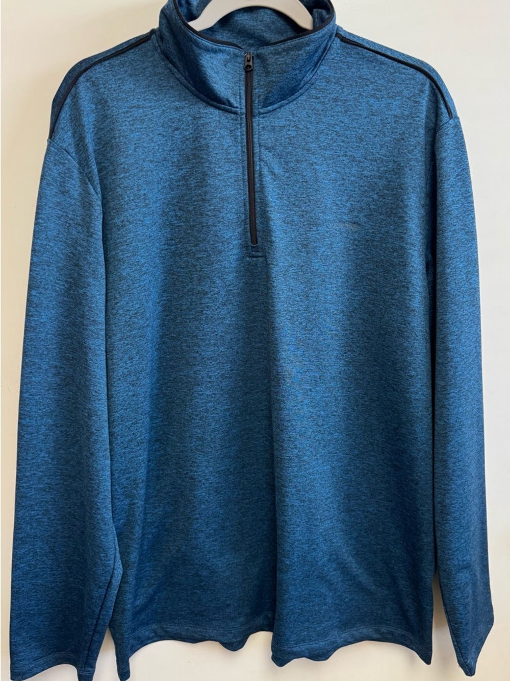 Men's Calvin Klein Quarter Zip Blue Pullover Size XL